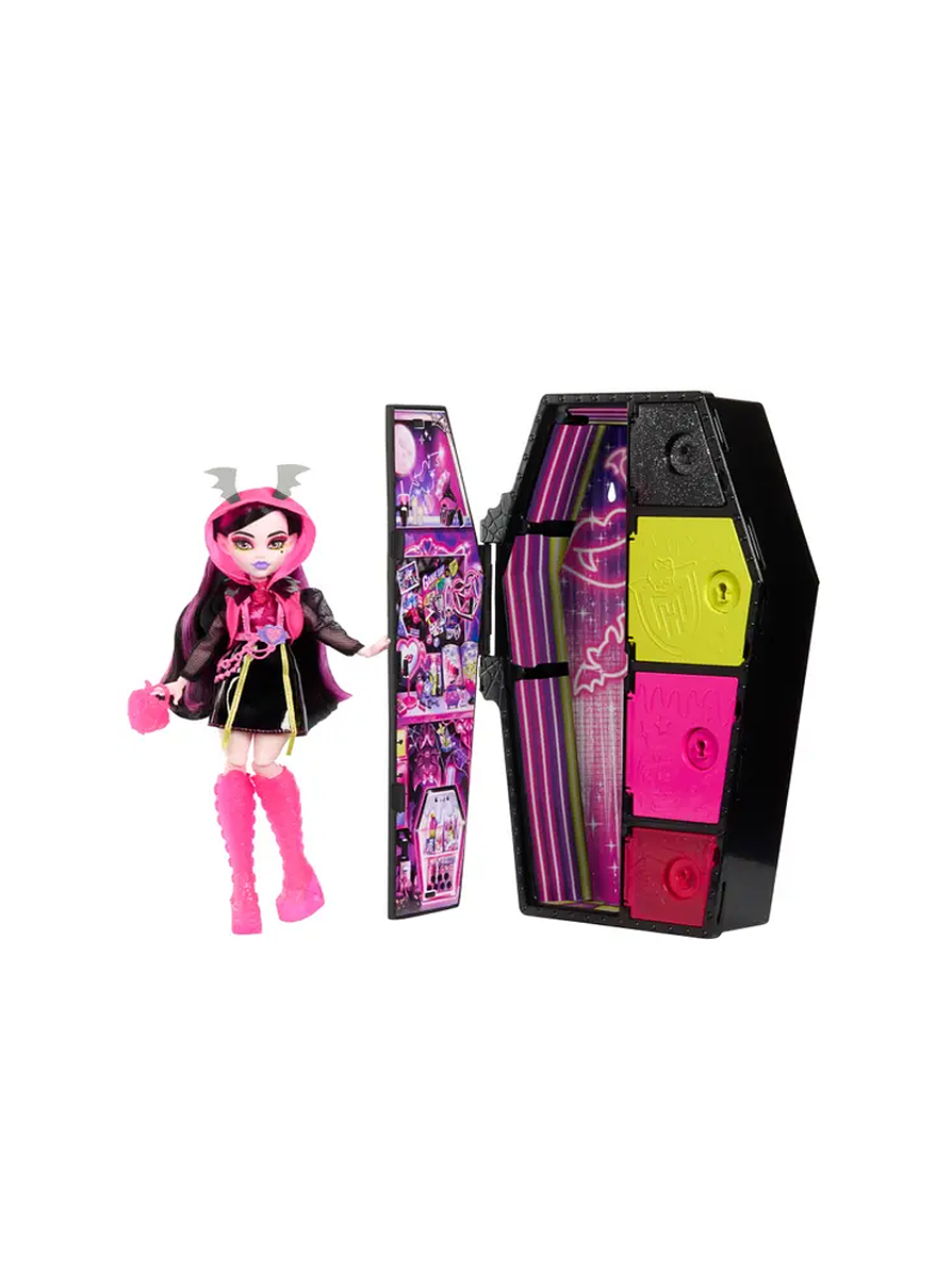 Mattel Monster High Secrets Neón Draculaura 1