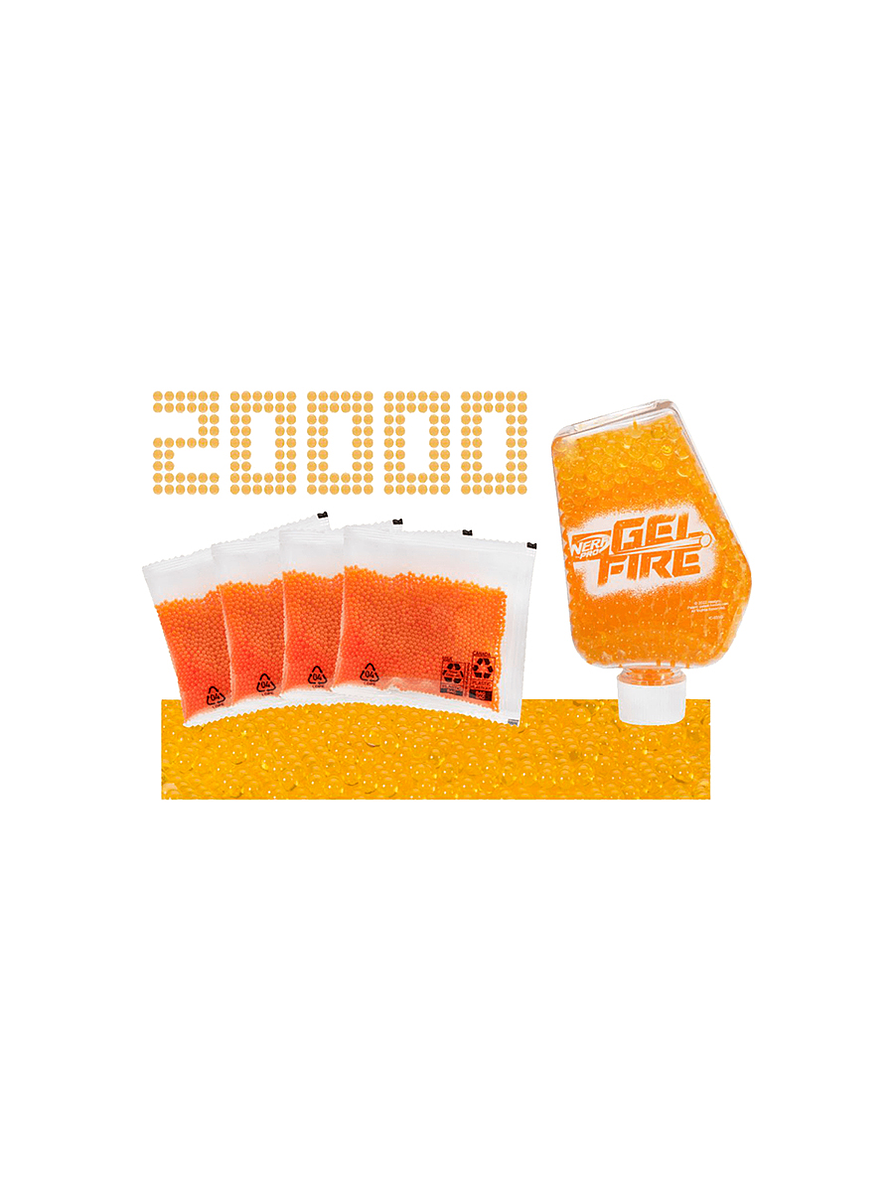 Recargas Nerf Pro Gel Fire 20.000 + Deposito 2