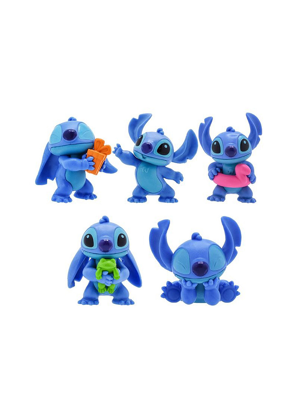 Pack De 5 Figuras Coleccionables Stitch 2