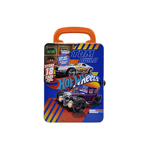 Organizador Metálico para 18 Carros Hot Wheels Azul