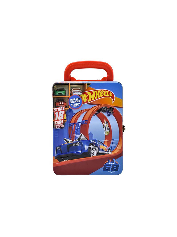 Organizador Metálico para 18 Carros Hot Wheels Rojo 1
