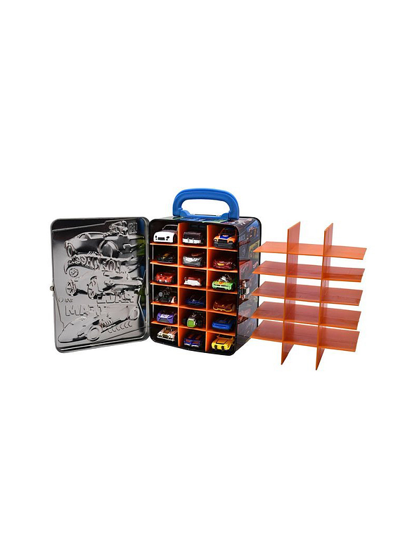 Organizador Metálico para 18 Carros Hot Wheels Rojo 3