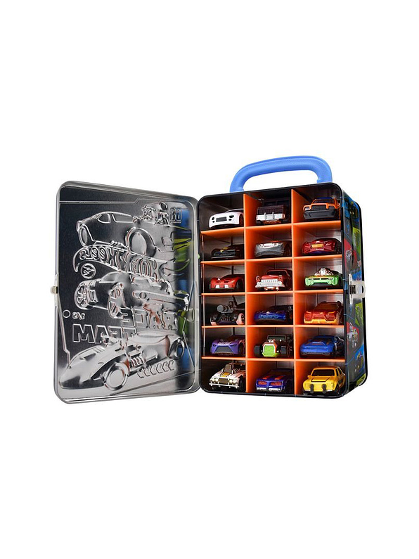 Organizador Metálico para 18 Carros Hot Wheels Gris 2