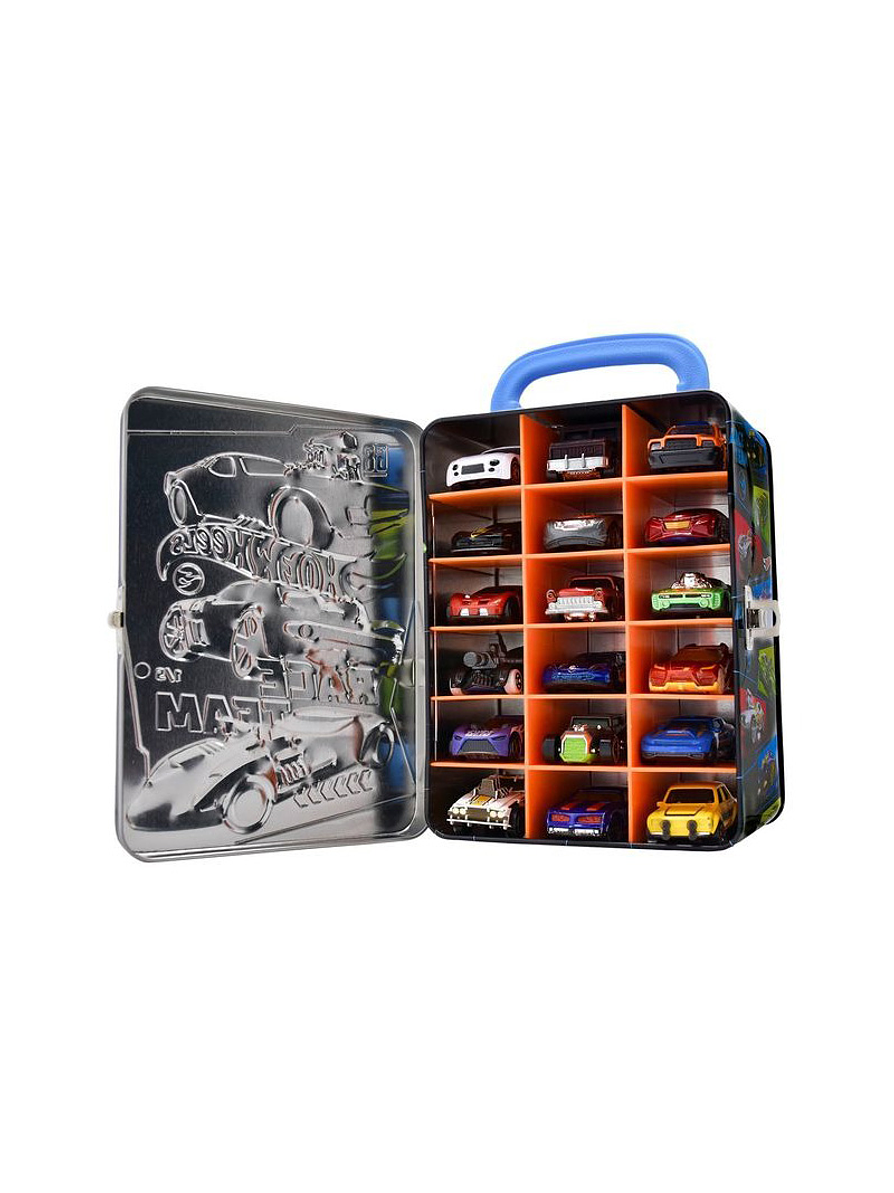 Organizador Metálico para 18 Carros Hot Wheels Gris 2