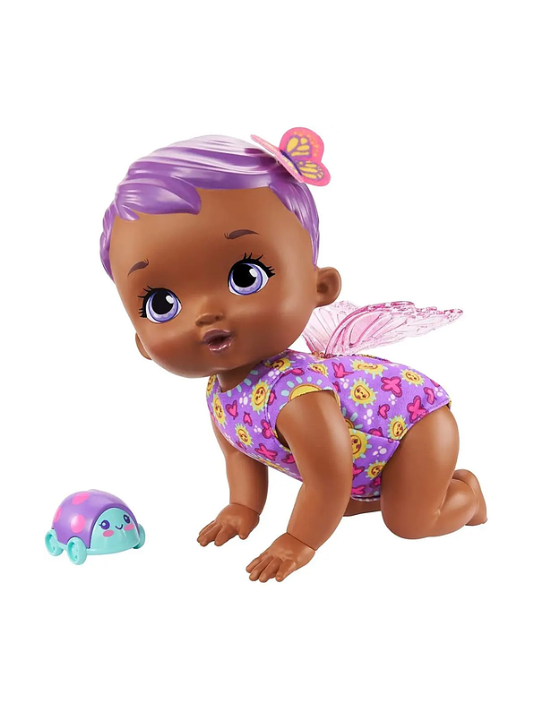 Muñeca My Garden Baby Rie Y Gatea Bebe Mariposa Mattel 1