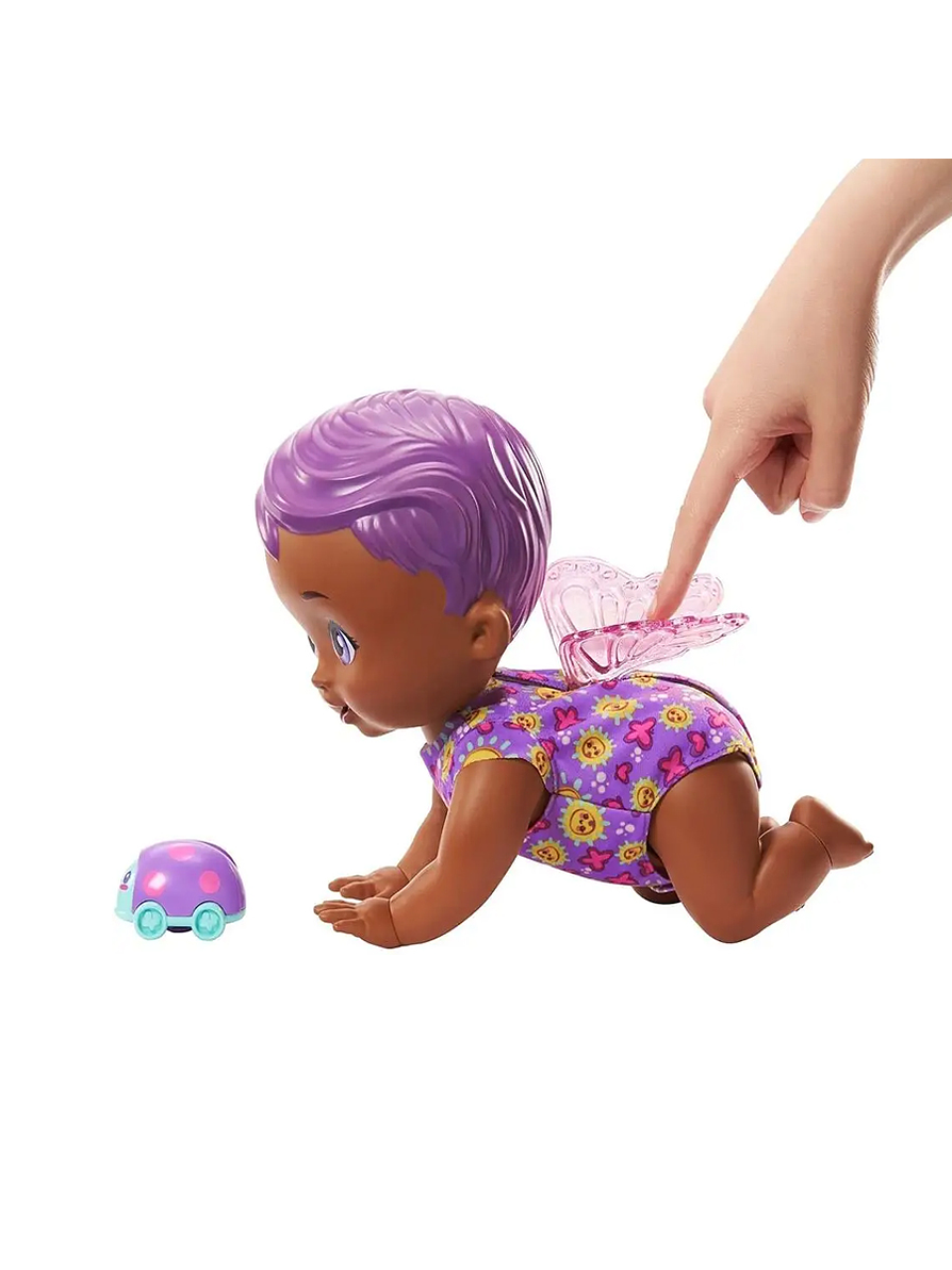 Muñeca My Garden Baby Rie Y Gatea Bebe Mariposa Mattel 2