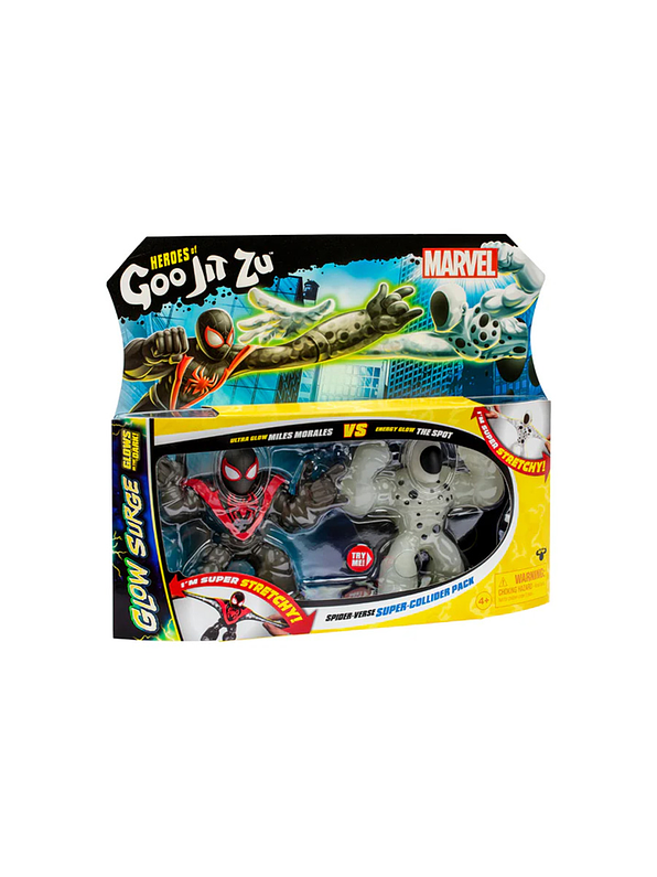 Goo Jit Zu Marvel Glow Surge Miles Morales Vs The Spot 1