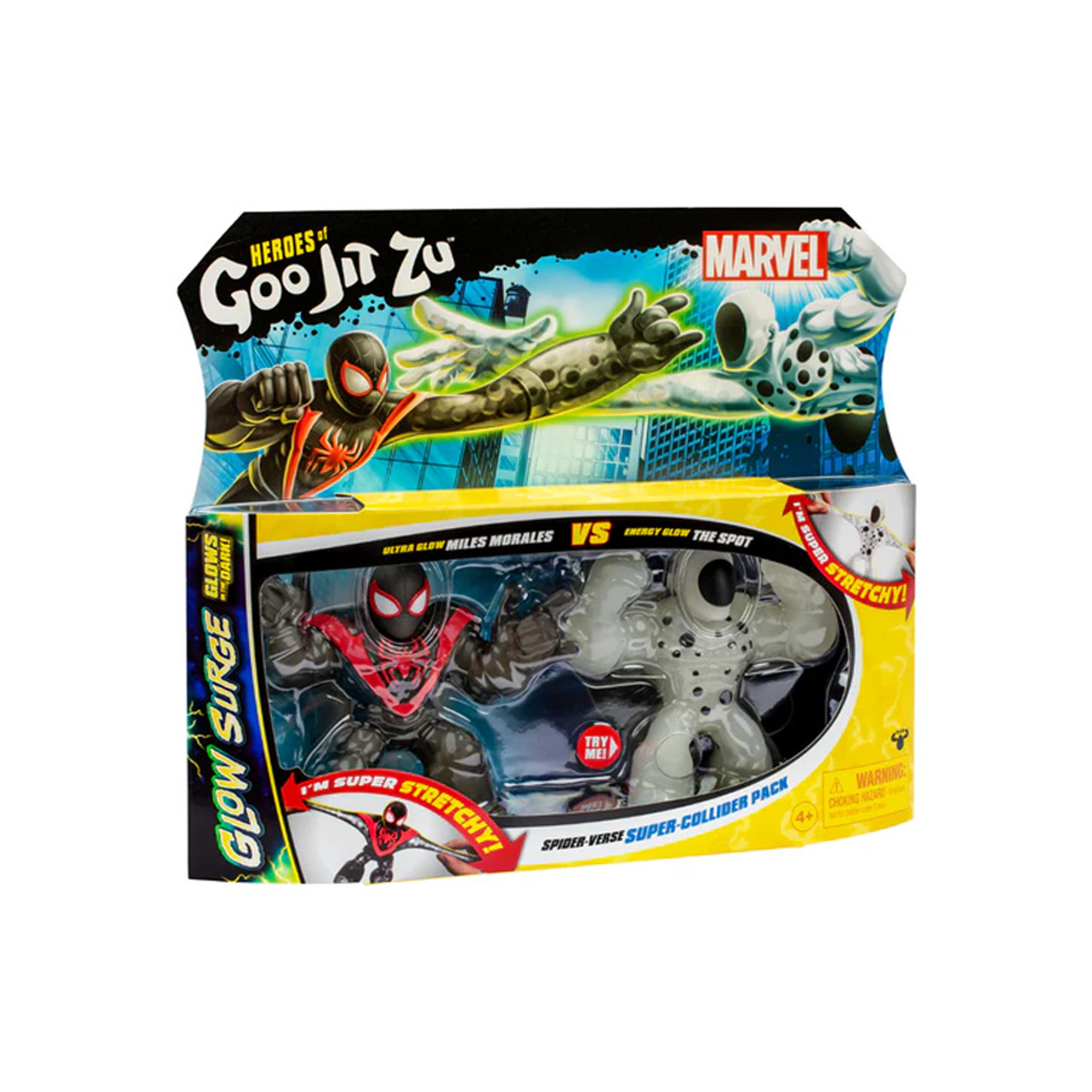 Goo Jit Zu Marvel Glow Surge Miles Morales Vs The Spot 1