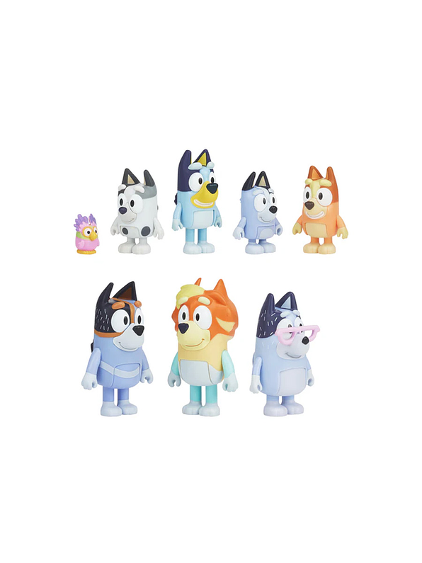 Familia Bluey Pack 8 Figuras 2