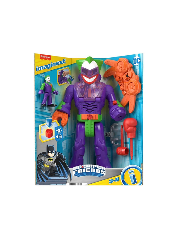 Imaginext DC Super Friends El Joker y LaffBot Figura 1