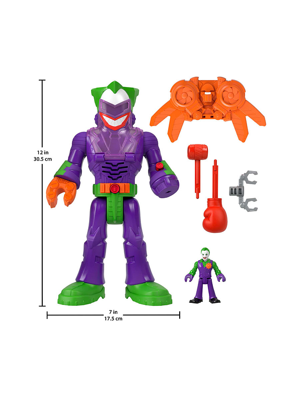 Imaginext DC Super Friends El Joker y LaffBot Figura 4