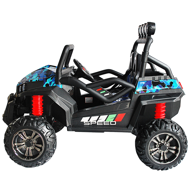 Vehiculo Tipo Polaris Con Ruedas St Azul Camuflado 4