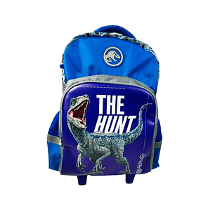 Morral Primavera Premium Con Ruedas Grande Jurassic World The Hunt