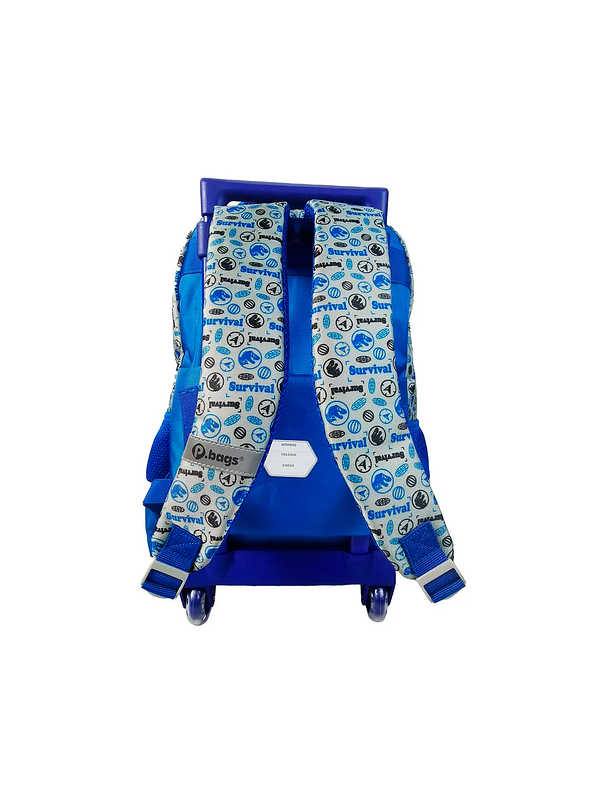 Morral Primavera Premium Con Ruedas Grande Jurassic World The Hunt 4