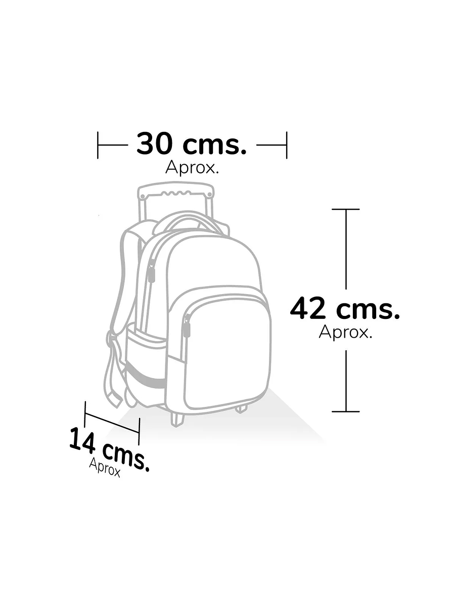 Morral Primavera Premium Con Ruedas Grande Jurassic World The Hunt 5