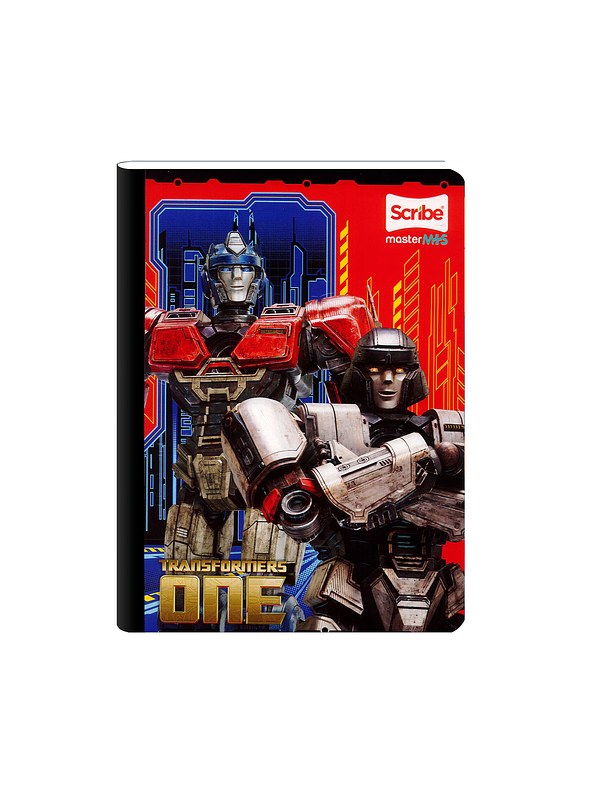 Cuaderno Cosido Transformers 100 Hojas Cuadros  1