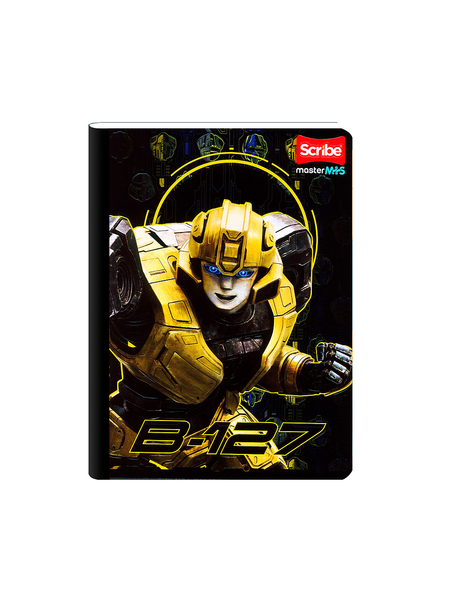 Cuaderno Cosido Transformers 100 Hojas Cuadros  3