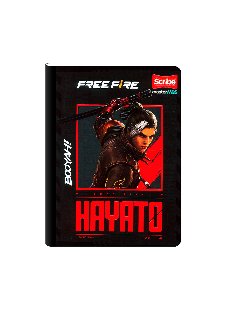 Cuaderno Cosido Free Fire 100 Hojas Cuadros  3