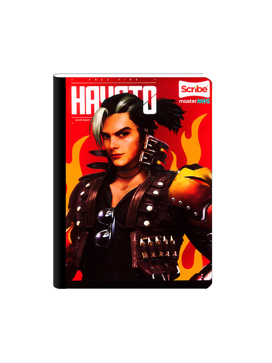 Cuaderno Cosido Free Fire 100 Hojas Cuadros  4