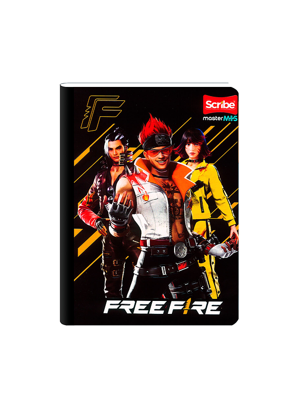 Cuaderno Cosido Free Fire 100 Hojas Cuadros  5