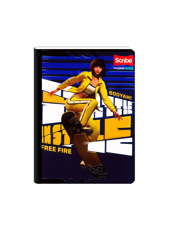 Cuaderno Cosido Free Fire 100 Hojas Cuadros  6