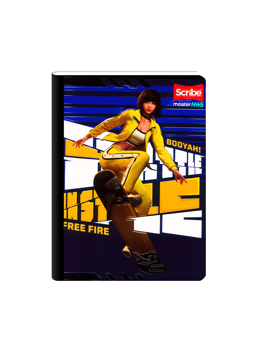 Cuaderno Cosido Free Fire 100 Hojas Cuadros  6
