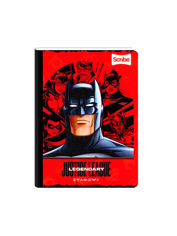 Cuaderno Cosido Liga Justicia 50 Hojas Cuadros  1