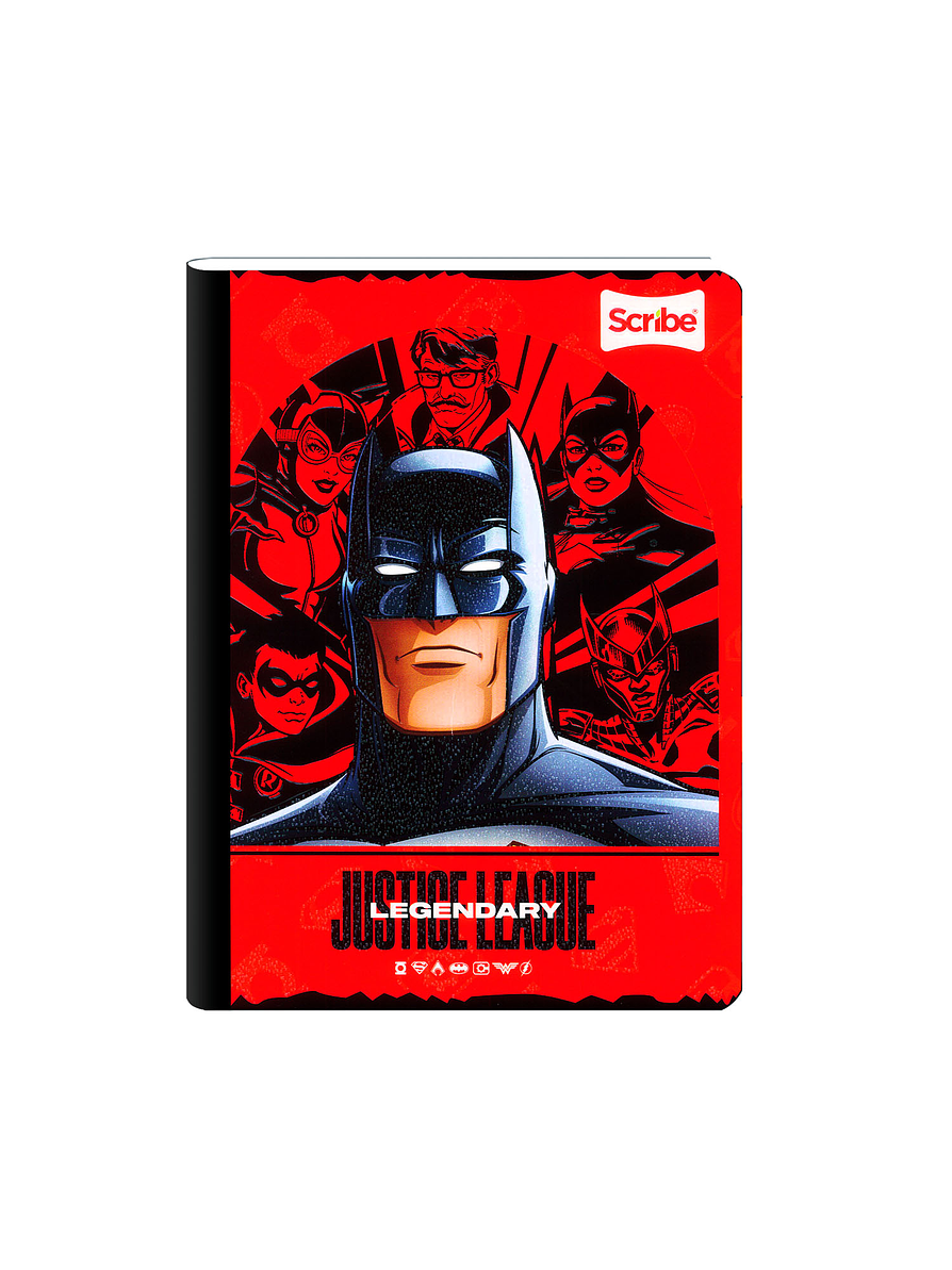 Cuaderno Cosido Liga Justicia 50 Hojas Cuadros  1