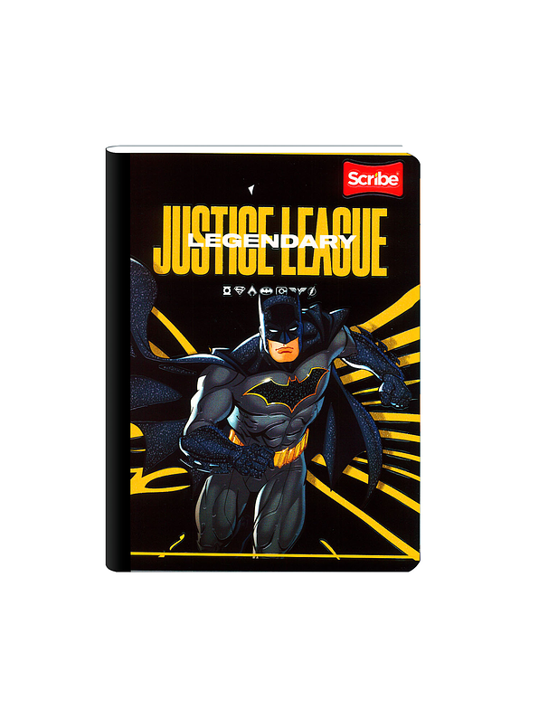 Cuaderno Cosido Liga Justicia 50 Hojas Cuadros  2