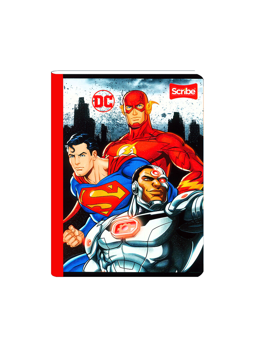 Cuaderno Cosido Liga Justicia 50 Hojas Cuadros  9