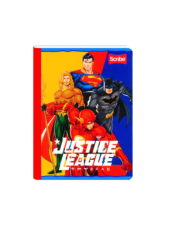 Cuaderno Cosido Liga Justicia 50 Hojas Cuadros  10