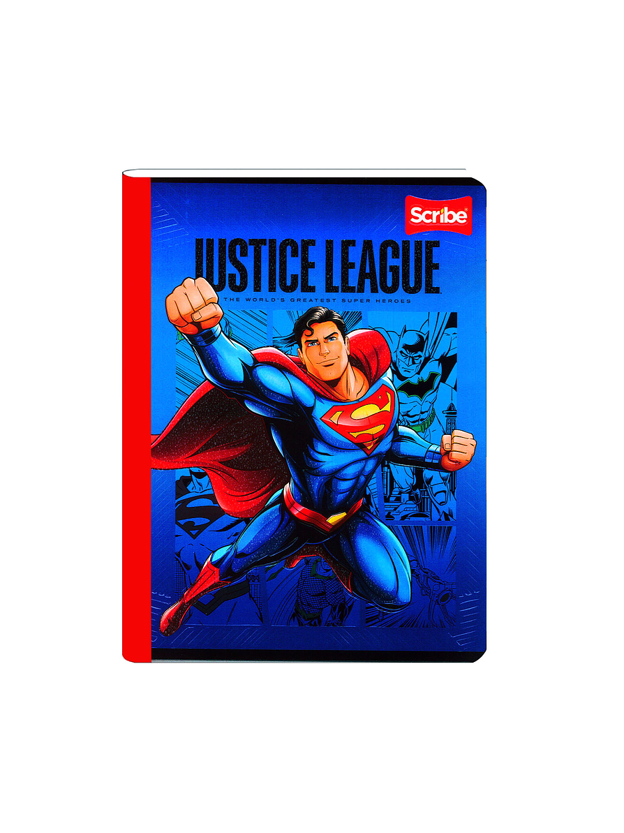 Cuaderno Cosido Liga Justicia 50 Hojas Cuadros  12