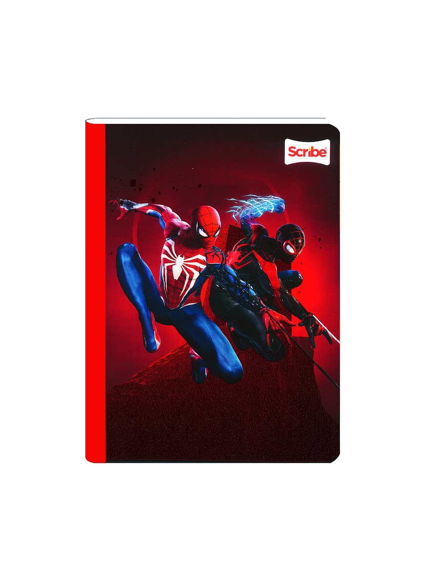Cuaderno Cosido Pasta Dura Spiderman 2 90 Hojas Cuadros 2