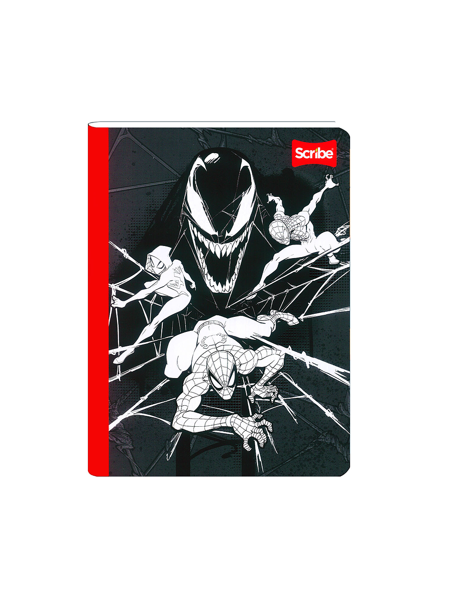 Cuaderno Cosido Pasta Dura Spiderman 2 90 Hojas Cuadros 3