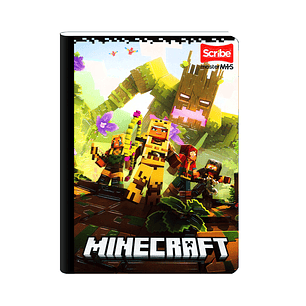 Cuaderno Cosido Minecraft 100 Hojas Cuadros 