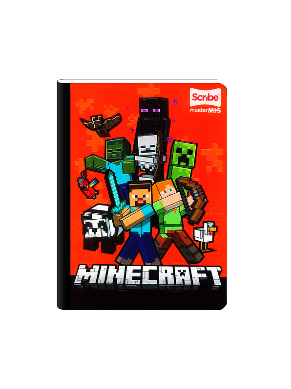 Cuaderno Cosido Minecraft 100 Hojas Cuadros  4
