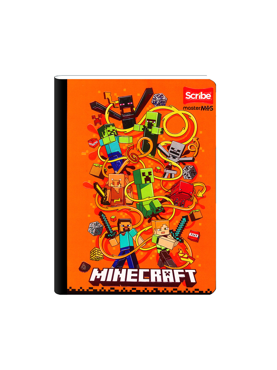 Cuaderno Cosido Minecraft 100 Hojas Cuadros  6