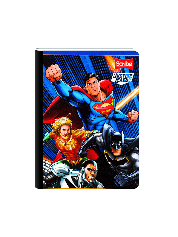 Cuaderno Cosido Liga Justicia 100 Hojas Cuadros  2