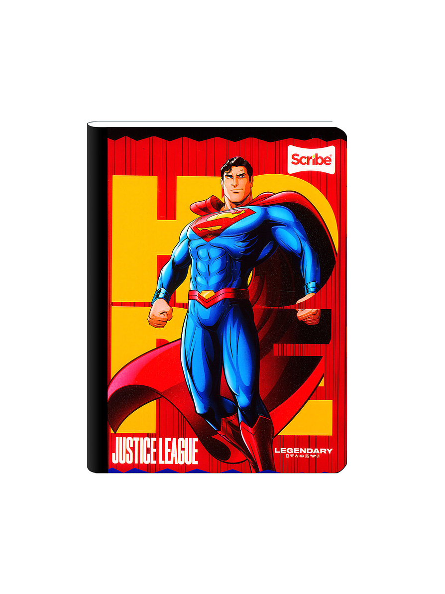 Cuaderno Cosido Liga Justicia 100 Hojas Cuadros  6