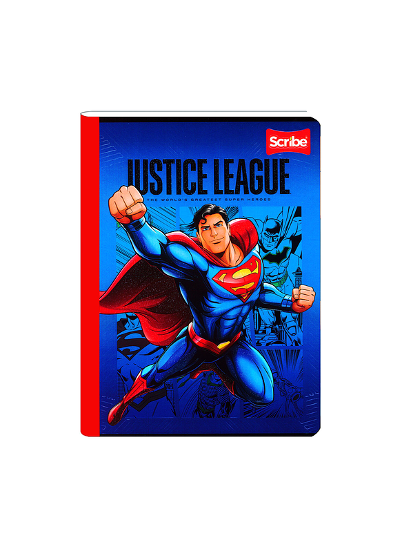 Cuaderno Cosido Liga Justicia 100 Hojas Cuadros  8