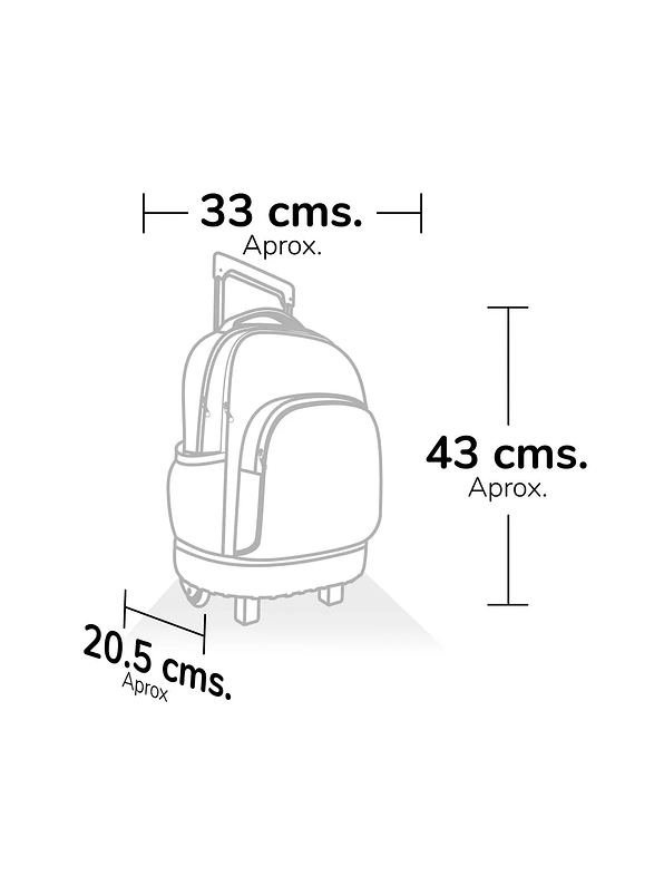 Morral Primavera Súper Con Ruedas Mickey Mouse and Friends 4