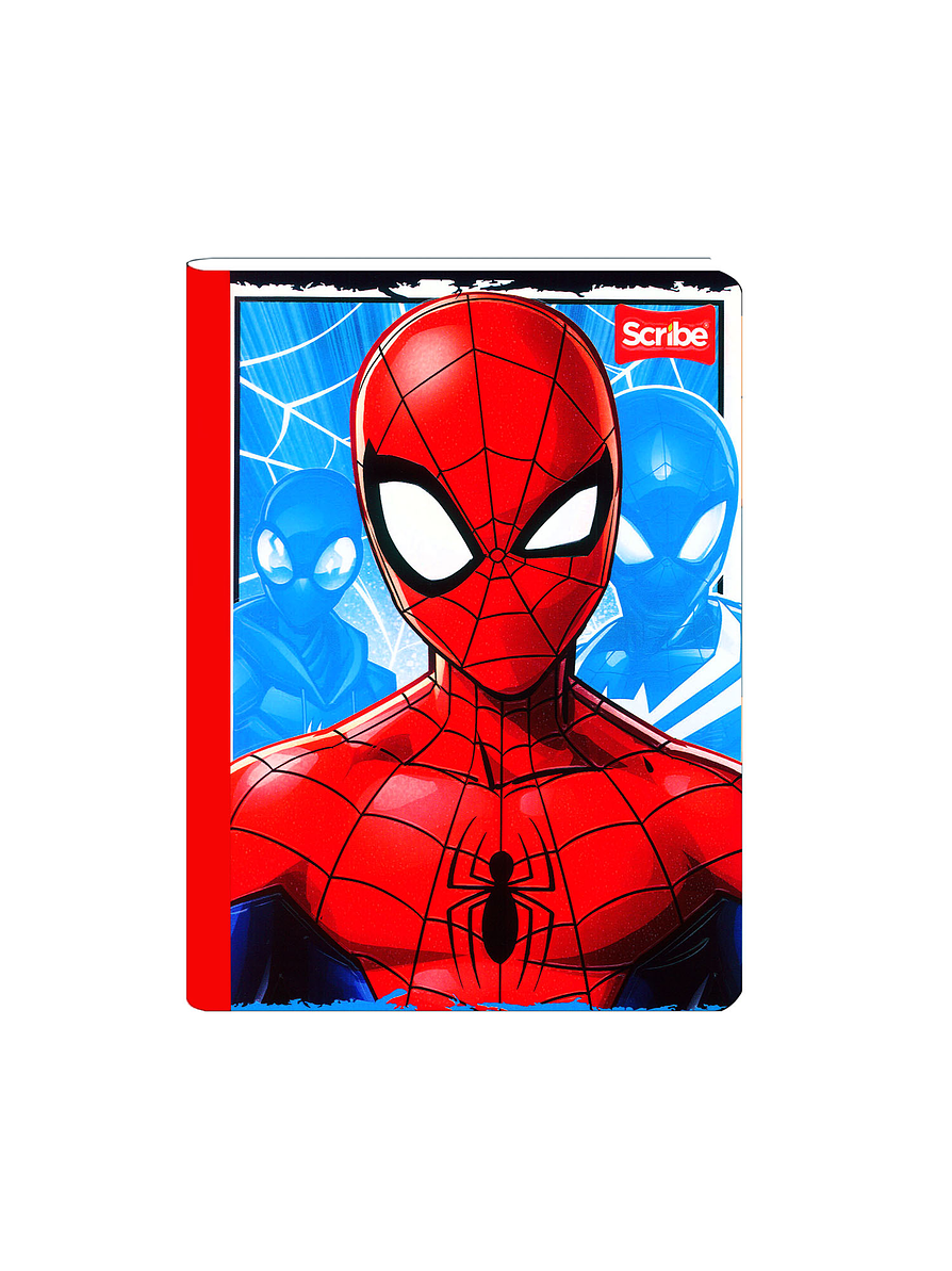 Cuaderno Cosido Spiderman 50 Hojas Cuadros  2