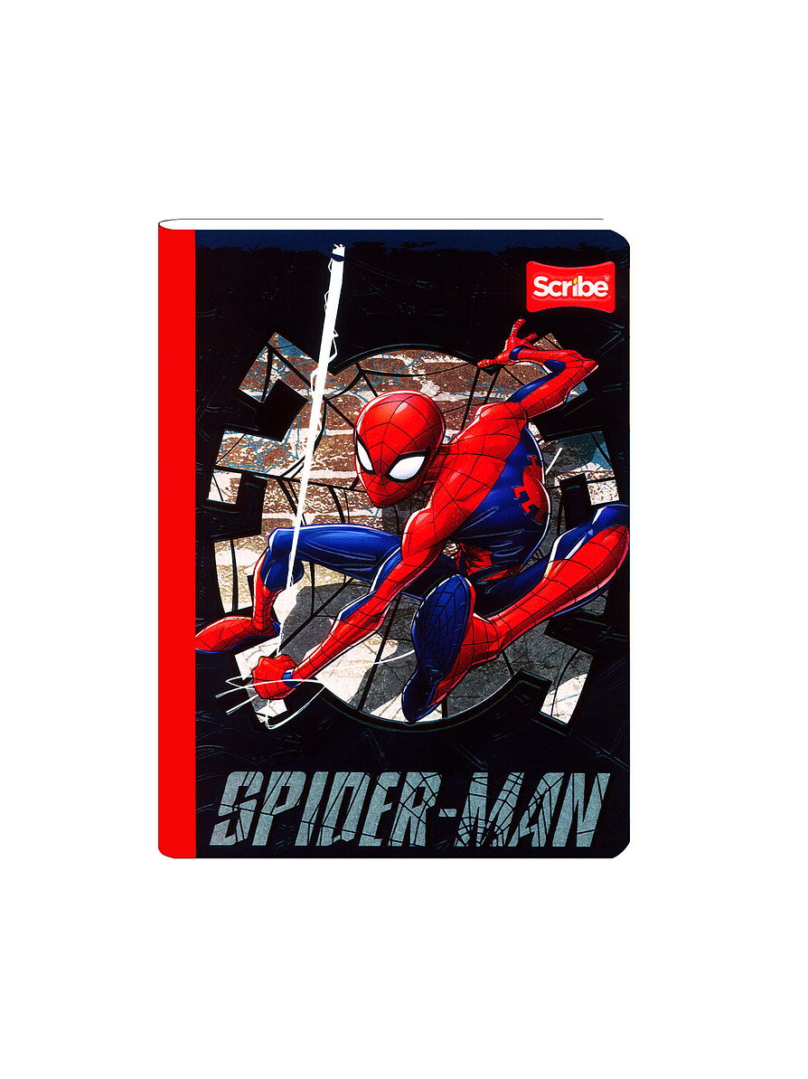 Cuaderno Cosido Spiderman 50 Hojas Cuadros  8