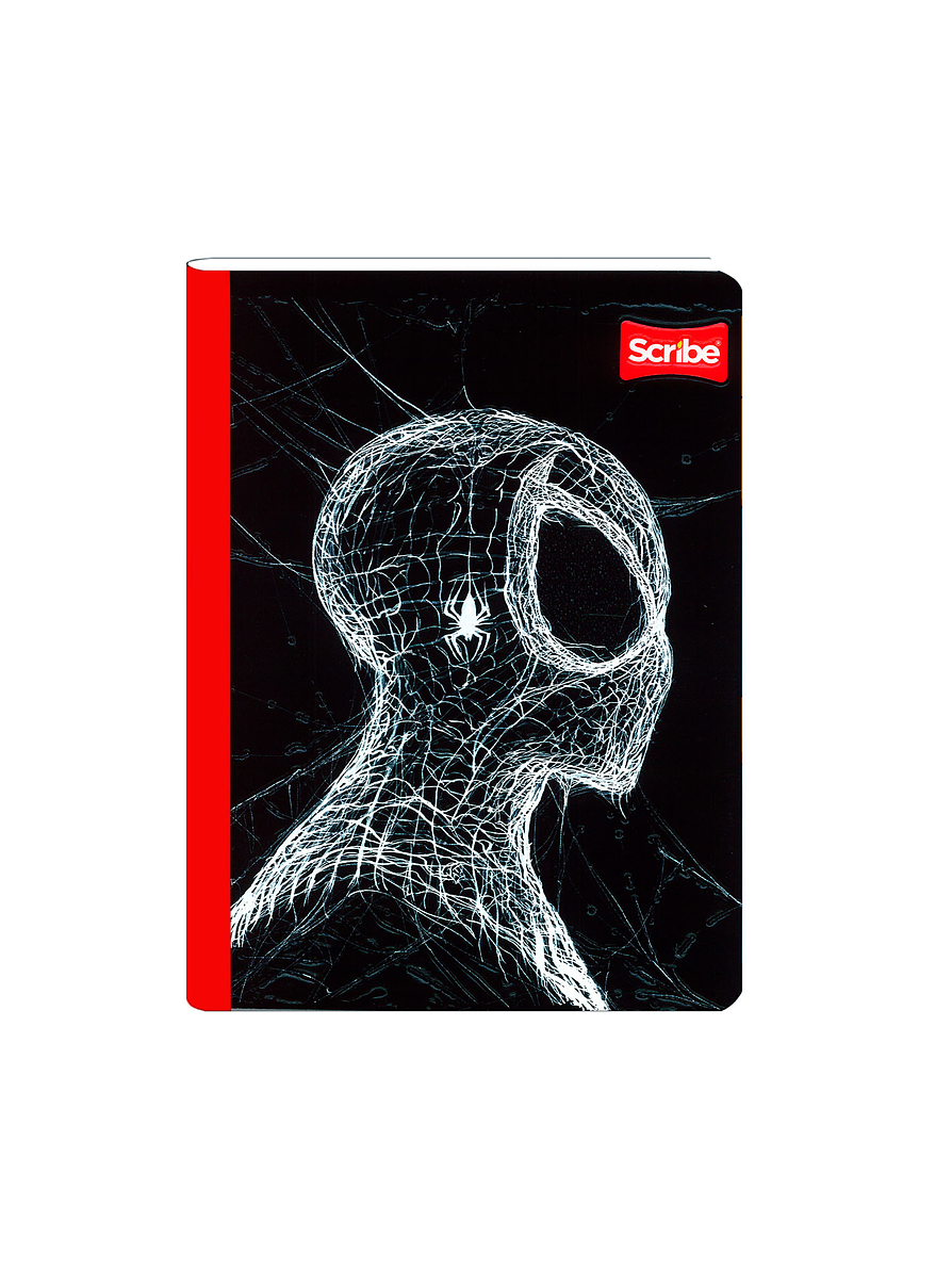 Cuaderno Cosido Spiderman 50 Hojas Cuadros  9