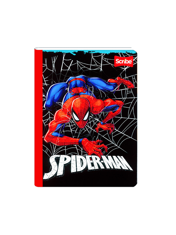 Cuaderno Cosido Spiderman 50 Hojas Cuadros  11