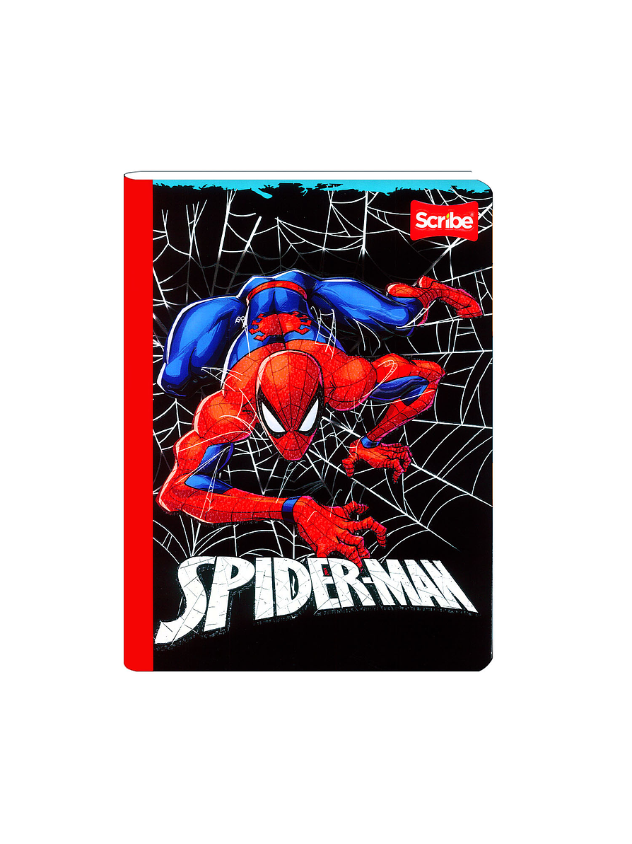 Cuaderno Cosido Spiderman 50 Hojas Cuadros  11