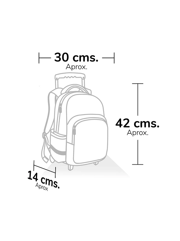 Morral Primavera Premium Con Ruedas Grande Pato Donald 90 y Mickey Mouse 4