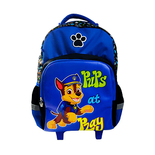 Morral Primavera Premium Con Ruedas Grande Paw Patrol Pups At Play