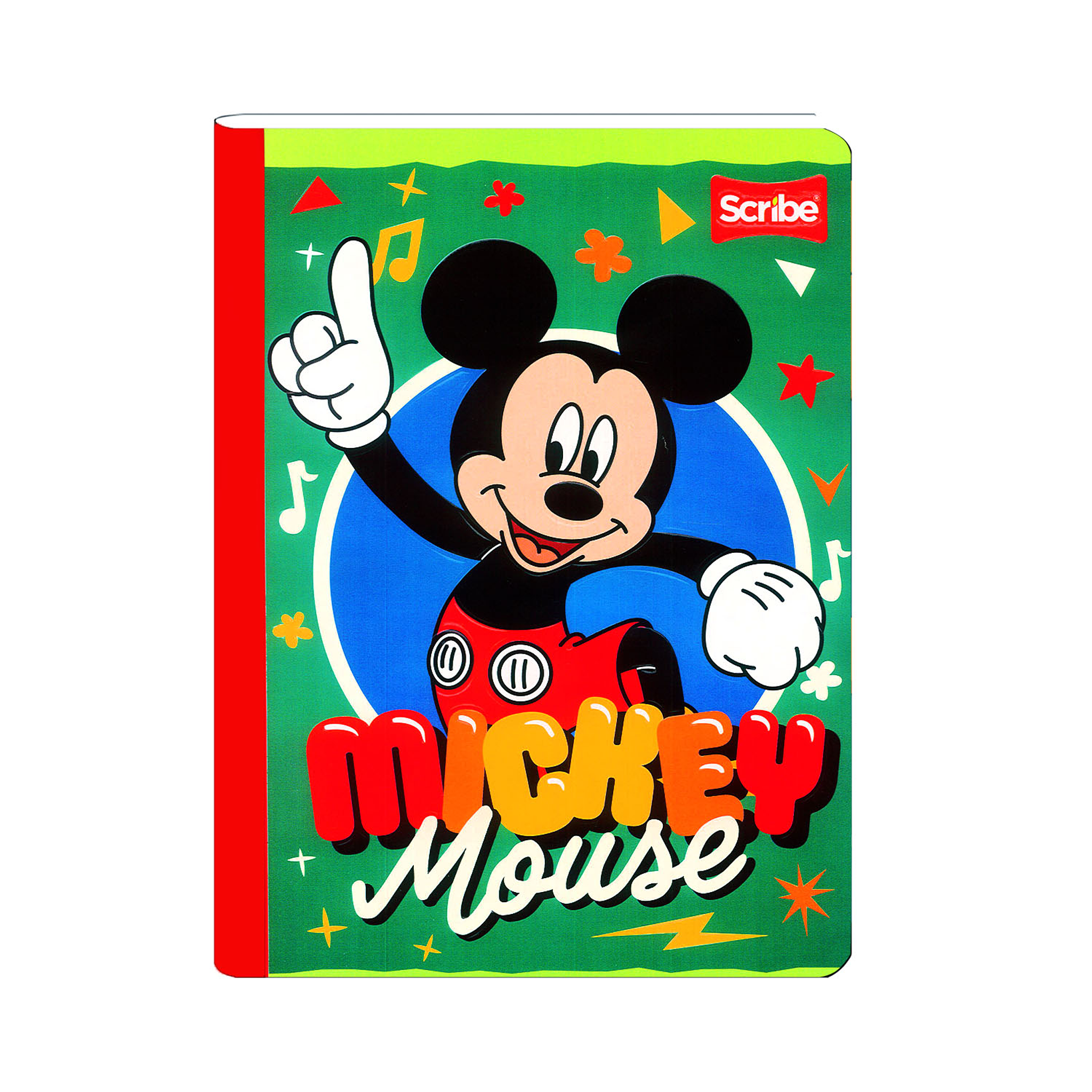 Cuaderno Cosido Mickey  100 Hojas Cuadros  3