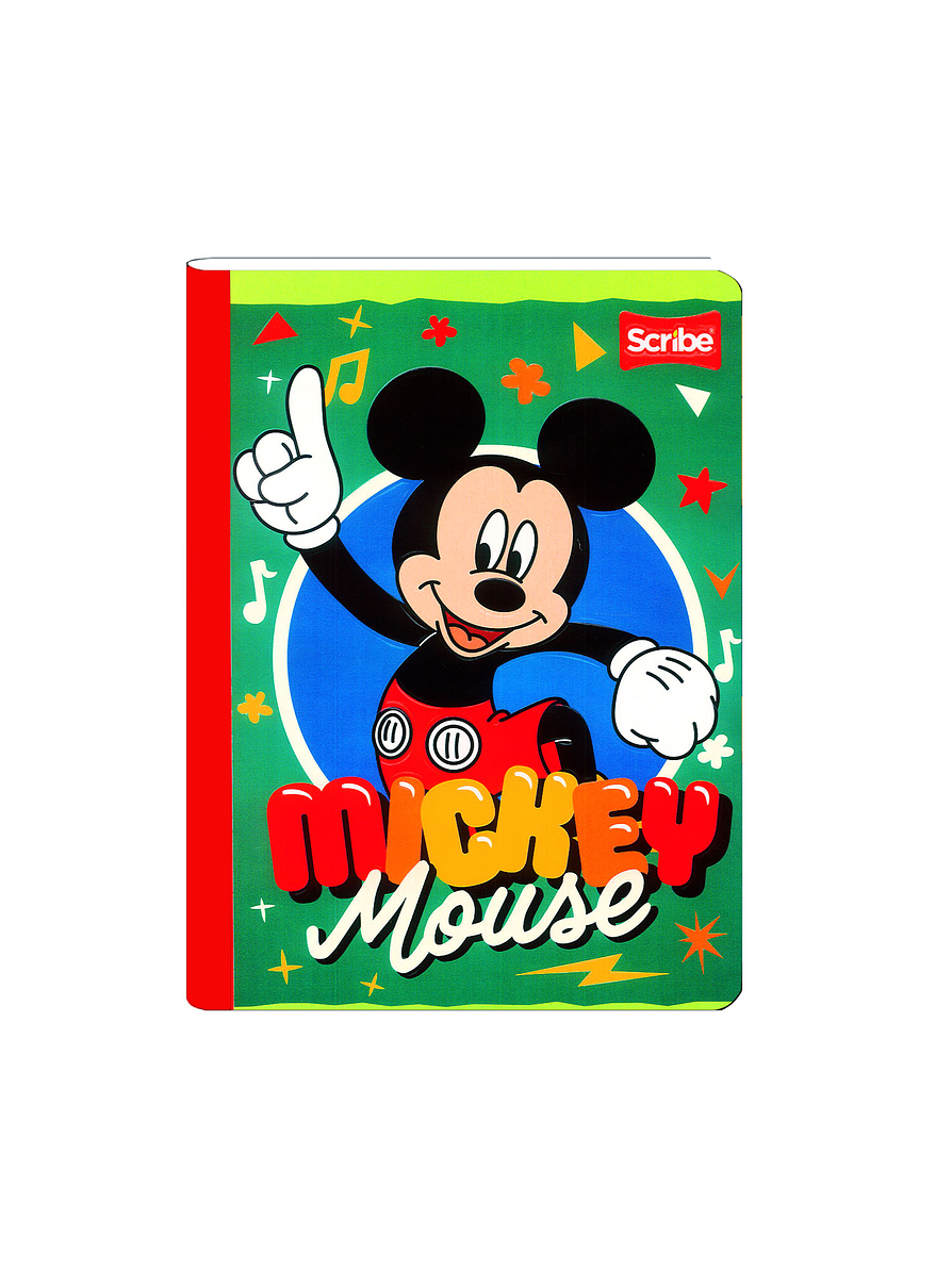 Cuaderno Cosido Mickey  100 Hojas Cuadros  3